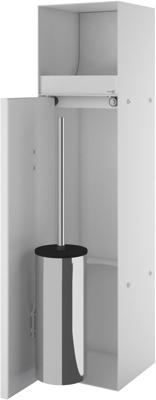 Inbouw Toiletborstelhouder met Toiletrolhouder LoooX Betegelbaar RVS Wit CL9 Looox