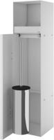 Inbouw Toiletborstelhouder met Toiletrolhouder LoooX Betegelbaar RVS Wit CL9 Looox - thumbnail