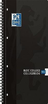 Collegeblok Oxford A4+ ruit 5x5mm 4-gaats 180 pagina's 80gr zwart | 5 stuks Collegeblok Oxford A4+ ruit 5x5mm 4-gaats 180 pagina's 80gr zwart | 5 stuks