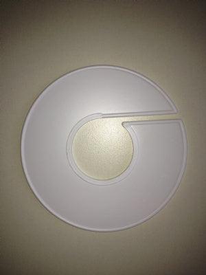 Maatring 11 cm wit onbedrukt