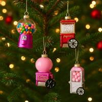 Decoris kersthanger glas food d9cm - assortiment - thumbnail