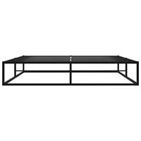 Bedframe metaal zwart 180x200 cm - thumbnail