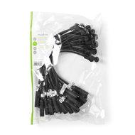 Kabel voor Auto-Antenne - IEC (Coax) Male - Auto-Antenne-Aansluiting - Vernikkeld - 0.30 m - Rond - PVC - Zwart - Polybag