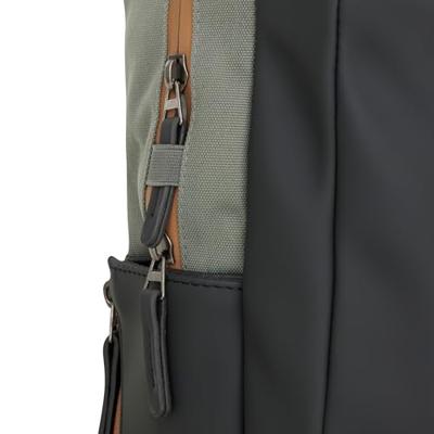 New Rebels Ferron Miami Rugzak 9L Waterafstotende Laptop Rugtas 13 inch Schooltas en Werktas van PU Nylon Comfortabel Antracite