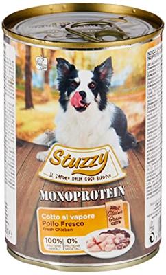 Stuzzy Monoprotein kip nat hondenvoer (400 gram) 4 dozen (24 x 400 g)