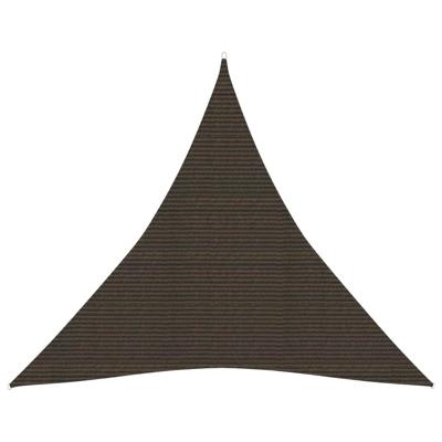 VidaXL Zonnezeil 160 g/m² 3,6x3,6x3,6 m hdpe bruin VidaXL Zonnezeil 160 g/m² 3,6x3,6x3,6 m hdpe bruin