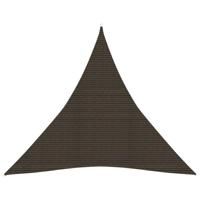 VidaXL Zonnezeil 160 g/m² 3,6x3,6x3,6 m hdpe bruin - thumbnail