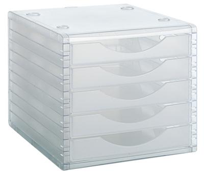 Modulaire archiefkast Archivo 2000 ArchivoTec 5 lades Transparant 34 x 27 x 26 cm