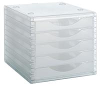 Modulaire archiefkast Archivo 2000 ArchivoTec 5 lades Transparant 34 x 27 x 26 cm - thumbnail