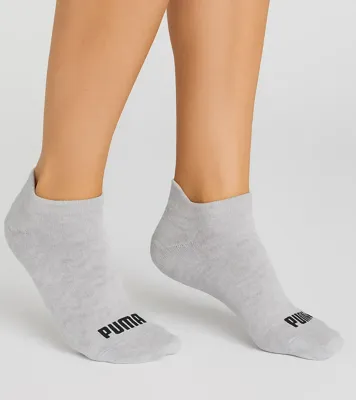 Puma Sneakersokken Dames Cushioned 2-pack Wit-35/38