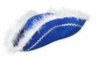 Dansmarietje blauw, zilverband - thumbnail