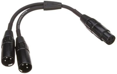 Roland RCC-YC-XF2XM Black Series XLR female - 2x XLR male 15 cm