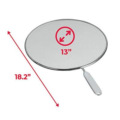 Metaltex antispatdeksel alu 33cm - thumbnail