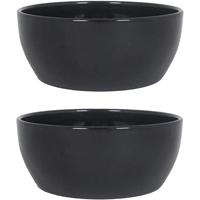 Floran schaal Boule 24.5x9.5cm zwart - thumbnail