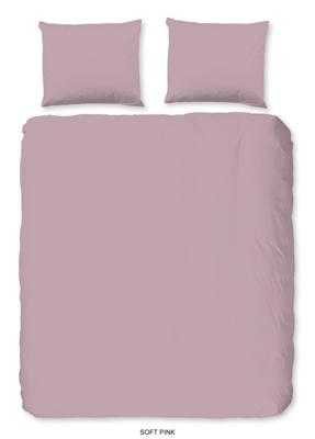 Good Morning Dekbedovertrek "uni dessin" - Roze - (240x200/220 cm) - Katoen