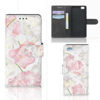 Huawei Ascend P8 Lite Hoesje Lovely Flowers - thumbnail
