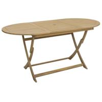 Tuintafel inklapbaar 160x85x75 cm massief acaciahout - thumbnail