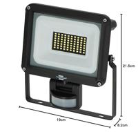 Brennenstuhl JARO 4060 P 1171250342 LED-buitenschijnwerper met bewegingsmelder Energielabel: D (A - G) 30 W Lichtkleur (naam): Daglichtwit - thumbnail