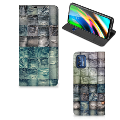 Hippe Standcase Motorola Moto G9 Plus Spijkerbroeken Hippe Standcase Motorola Moto G9 Plus Spijkerbroeken