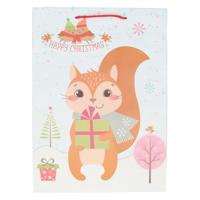 Geschenktas Kerst Egeltje, 34cm - thumbnail