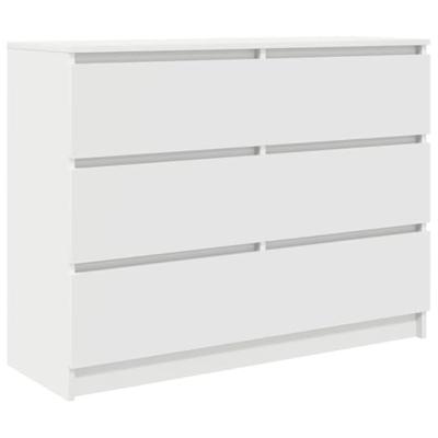 Dressoir 100x35x76 cm spaanplaat wit