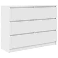 Dressoir 100x35x76 cm spaanplaat wit - thumbnail