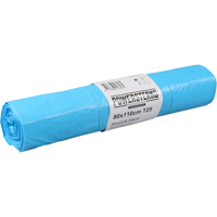 PowerSterko Afvalzak | Gerecycled LDPE | 80x110cm | T25 | blauw | 300 stuks - thumbnail