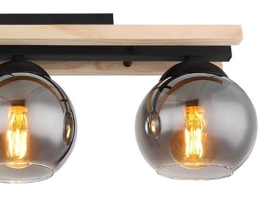 Globo Design plafondlampConni hout 3-lichts - 15569-3D