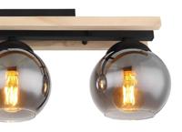 Globo Design plafondlampConni hout 3-lichts - 15569-3D - thumbnail