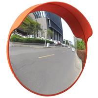 VidaXL Verkeersspiegel voor buiten 45 cm pc-kunststof oranje - thumbnail