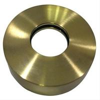 Losse rozet 1/2x11mm geborsteld messing - thumbnail