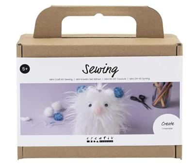 Creativ Company Mini hobbyset naaien, monster, diverse kleuren, 1 doos - thumbnail