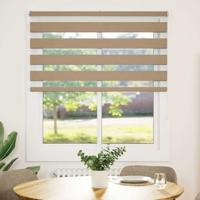 Zebra Blind 130x150 cm stofbreedte 125,9 cm polyester zandbruin - thumbnail