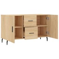 Dressoir 100x36x60 cm bewerkt hout sonoma eikenkleurig - thumbnail