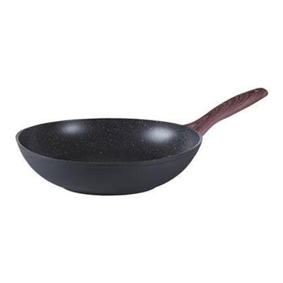 Sambonet Wokpan Rock &apos;n&apos; Rose - Zwart - ø 28 cm - standaard anti-aanbaklaag