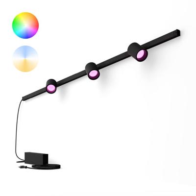 Philips Hue Perifo - White and color set van 3 wandspots zwart - 929003117701