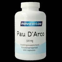 Nova Vitae Pau d'arco 500mg extract 5:1 200 Capsules - thumbnail