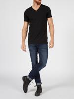 Petrol Industries T-Shirt Basic V-Neck Bodyfit Two Pack Black - thumbnail