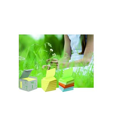 Post-it Recycled Z-notes, 100 vel, ft 76 x 76 mm, geel, pak van 6 blokken