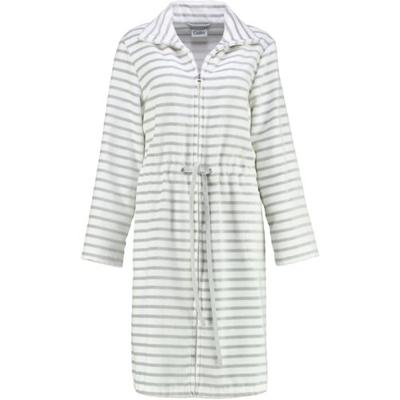 Cawö Cawo Dames Korte badjas met tunnelkoord en rits 6597-76