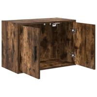 Garagewandkast bewerkt hout gerookt eiken - thumbnail