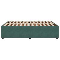 Bedframe zonder matras 180x200 cm fluweel donkergroen - thumbnail