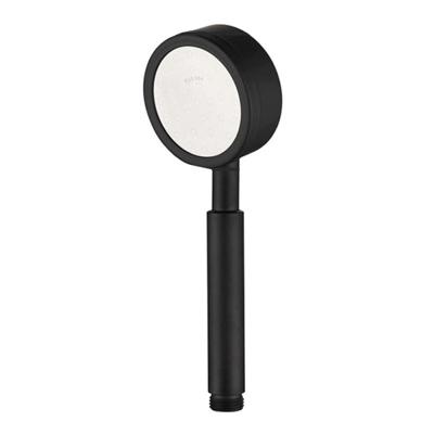 Afneembaar en wasbaar 304 roestvrijstaal ronde onder druk handheld douchekop maat: 80mm (zwart)