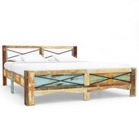 vidaXL Bedframe massief gerecycled hout 160x200 cm - thumbnail