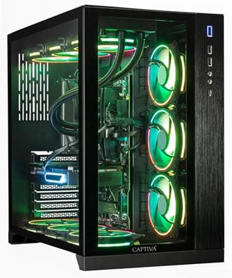 Captiva Advanced Gaming I78-073 Intel? Core? i7 i7-14700KF 32GB DDR4-SDRAM 2TB SSD NVIDIA GeForce RTX 4060 Ti Windows 11 Home PC Zwart