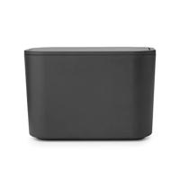 Brabantia MindSet Badkamer Afvalbakje Donkergrijs - thumbnail