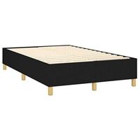 Boxspring met matras stof zwart 120x200 cm - thumbnail