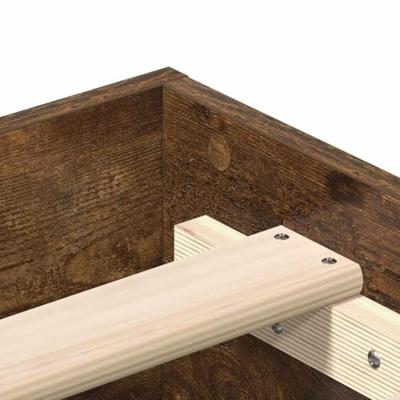 Bedframe zonder matras 120x190 cm spaanplaat gerookt eiken