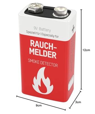 Ansmann 9v lithium voor rookmelder - thumbnail