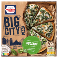 Original Wagner Big City Pizza with Spinach, Cream Cheese & Onions #Boston 430 g bij Jumbo - thumbnail